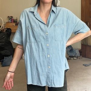 Madewell denim short sleeve button down